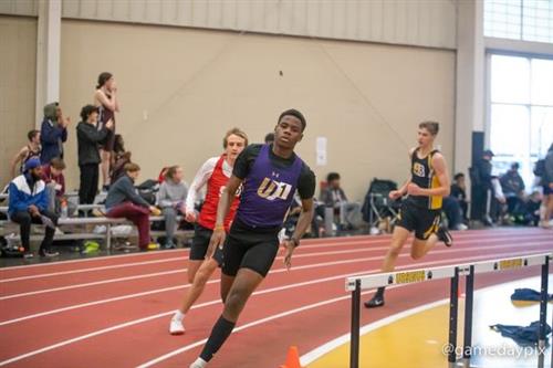 Gabe Tsayo running at the  Ursinus High School Opener 12.3